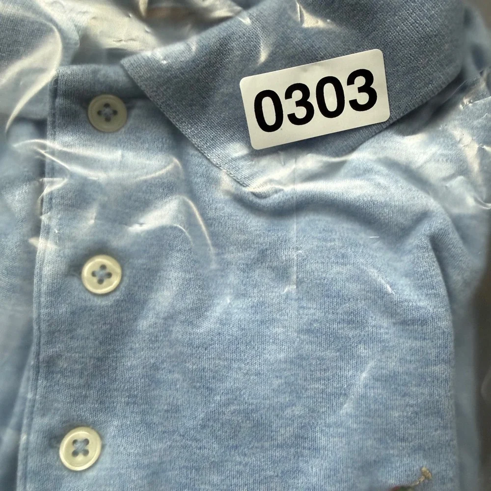 Polo Ralph Lauren Long Sleeve Polo Mens Large Blue Excellent Classic Fit Cotton